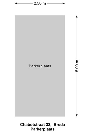 Floor plan - Chabotstraat 32, 4812 XP Breda 